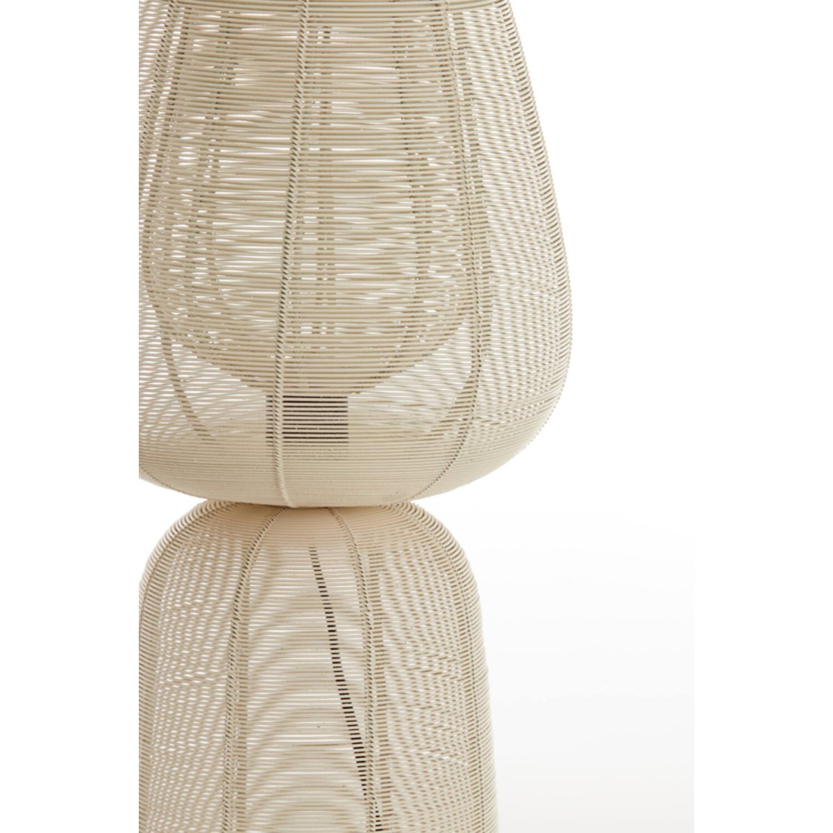 Aboso 54cm Blanco cremoso lámpara de mesa De Light & Living - Aboso es una elegante lámpara de mesa de hierro en blanco crema, cuyo diseño abierto crea un hermoso juego de sombras.