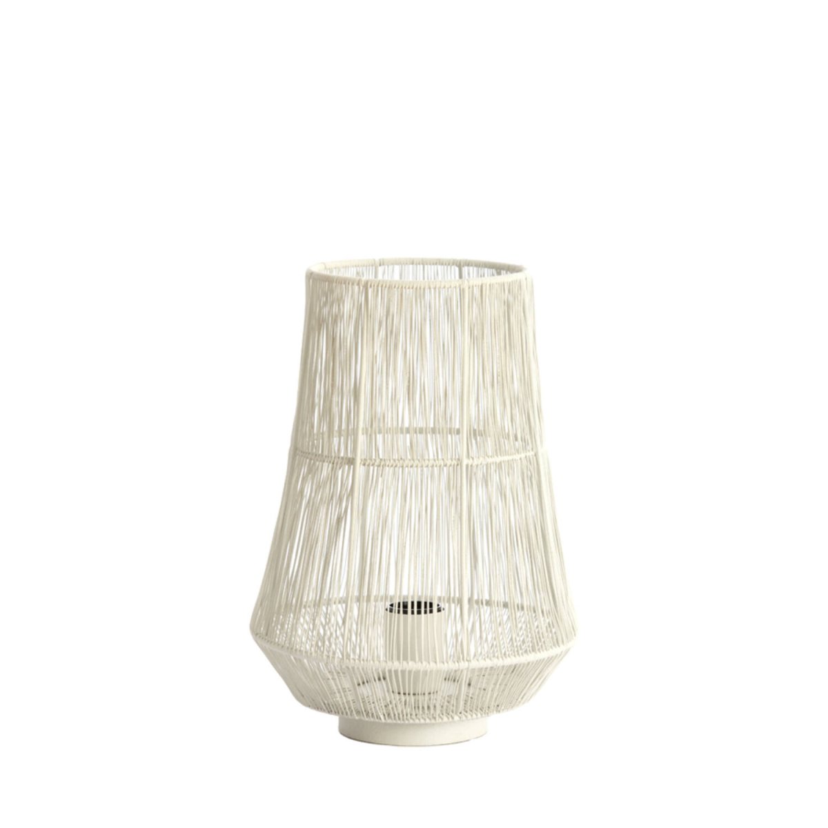 Banjar 33cm Blanco cremoso lámpara de mesa De Light & Living - 