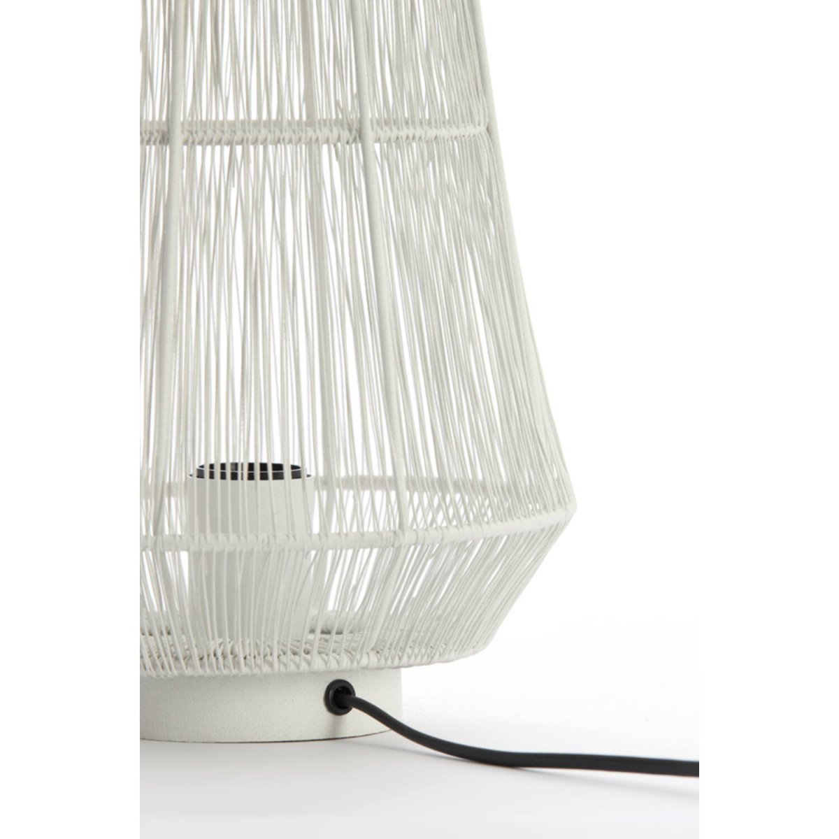 Banjar 33cm Blanco cremoso lámpara de mesa De Light & Living - 