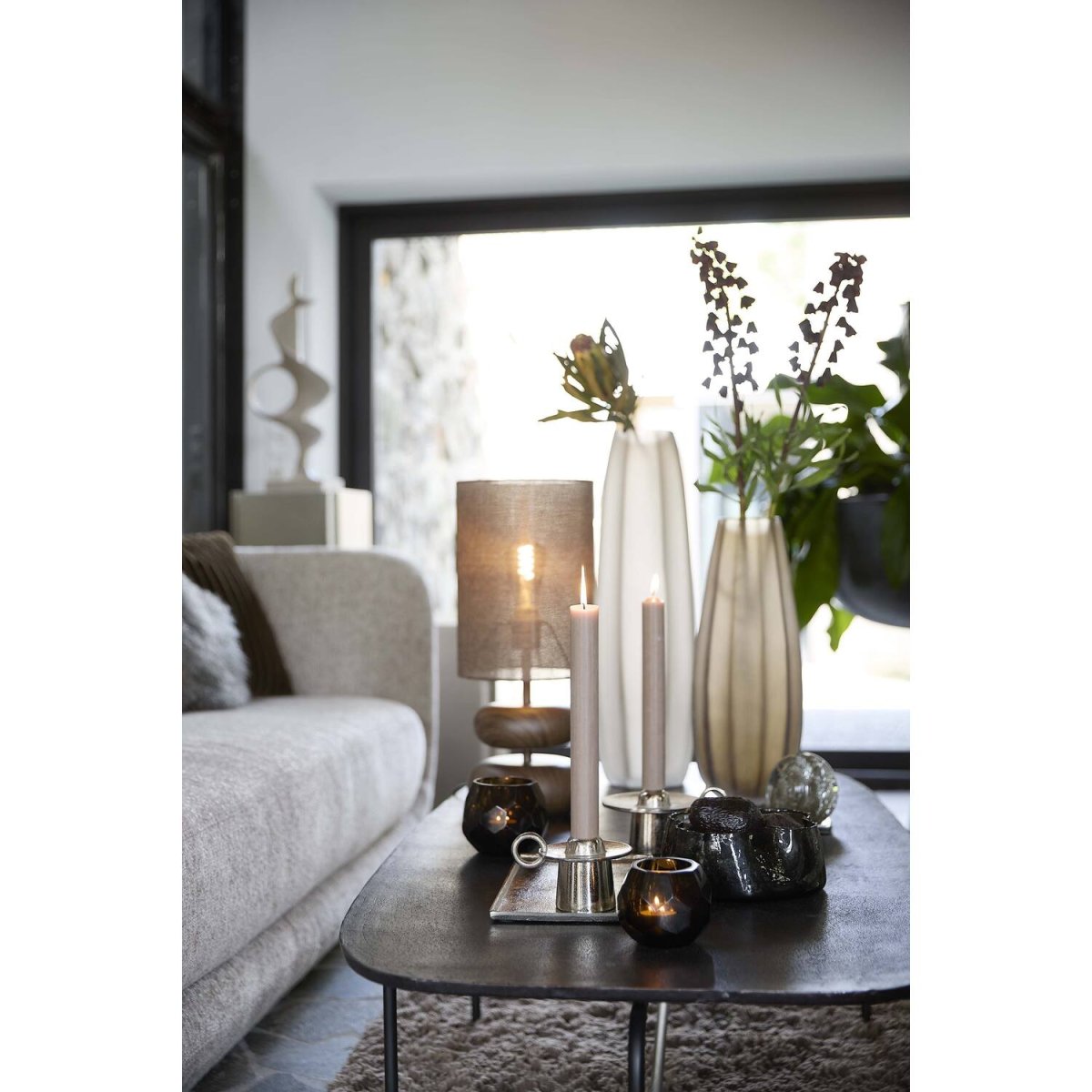 Danialo 50cm Marrón lámpara de mesa De Light & Living - 