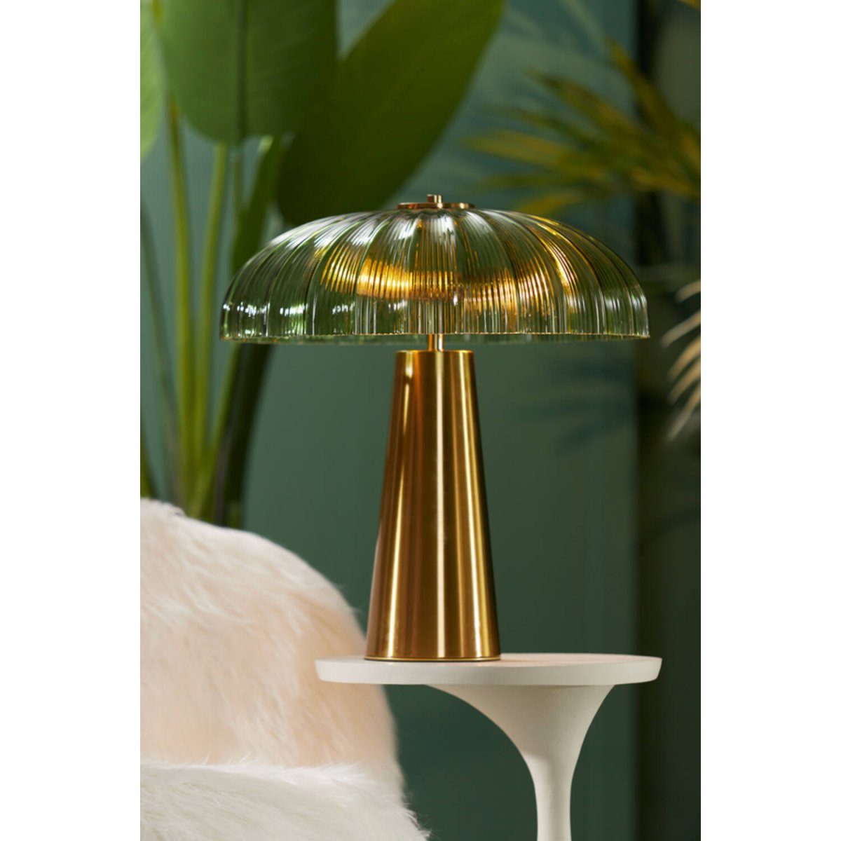 Fungo 50cm Oro lámpara de mesa De Light & Living - 