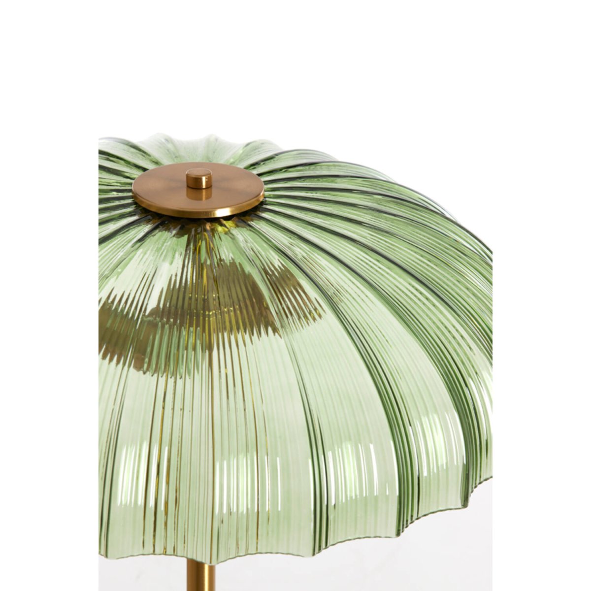 Fungo Dorado/verde lámpara de pie De Light & Living - Su diseño elegante y sofisticado añade un toque de lujo a cualquier interior y proporciona una luz cálida y agradable.