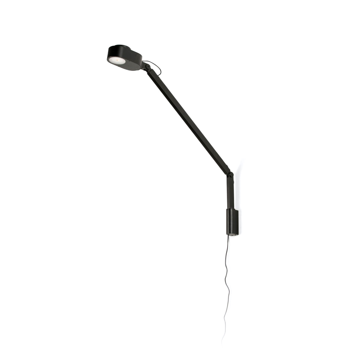 Inviting 86cm Negro lámpara de pared De Faro Barcelona - Fabricada en aluminio robusto con un acabado elegante, Inviting combina funcionalidad con un dise&ntilde;o moderno.