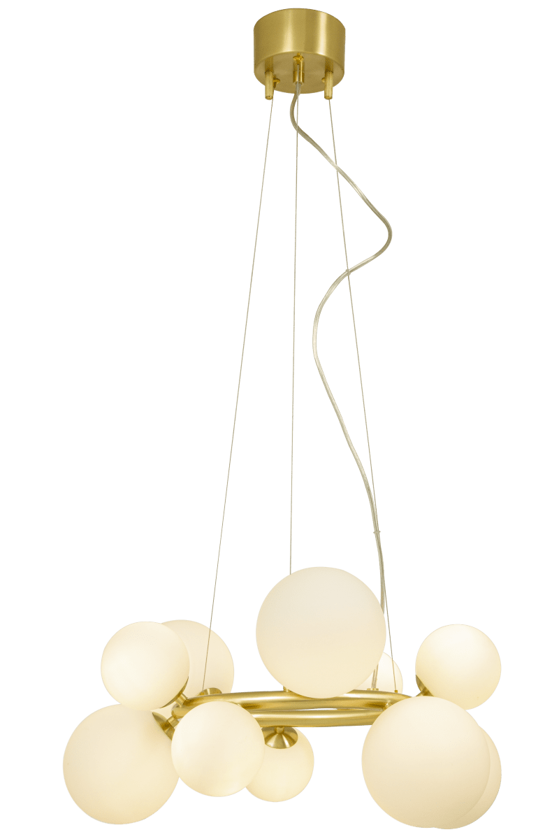 Molekyl Ø50 Latón mate Lámpas de techo De Aneta Lighting - Su diseño moderno y único combinado con materiales de alta calidad lo convierte en la opción ideal para las personas que se preocupan por el diseño: una lámpara que mejora el estado de ánimo y marca un estilo.