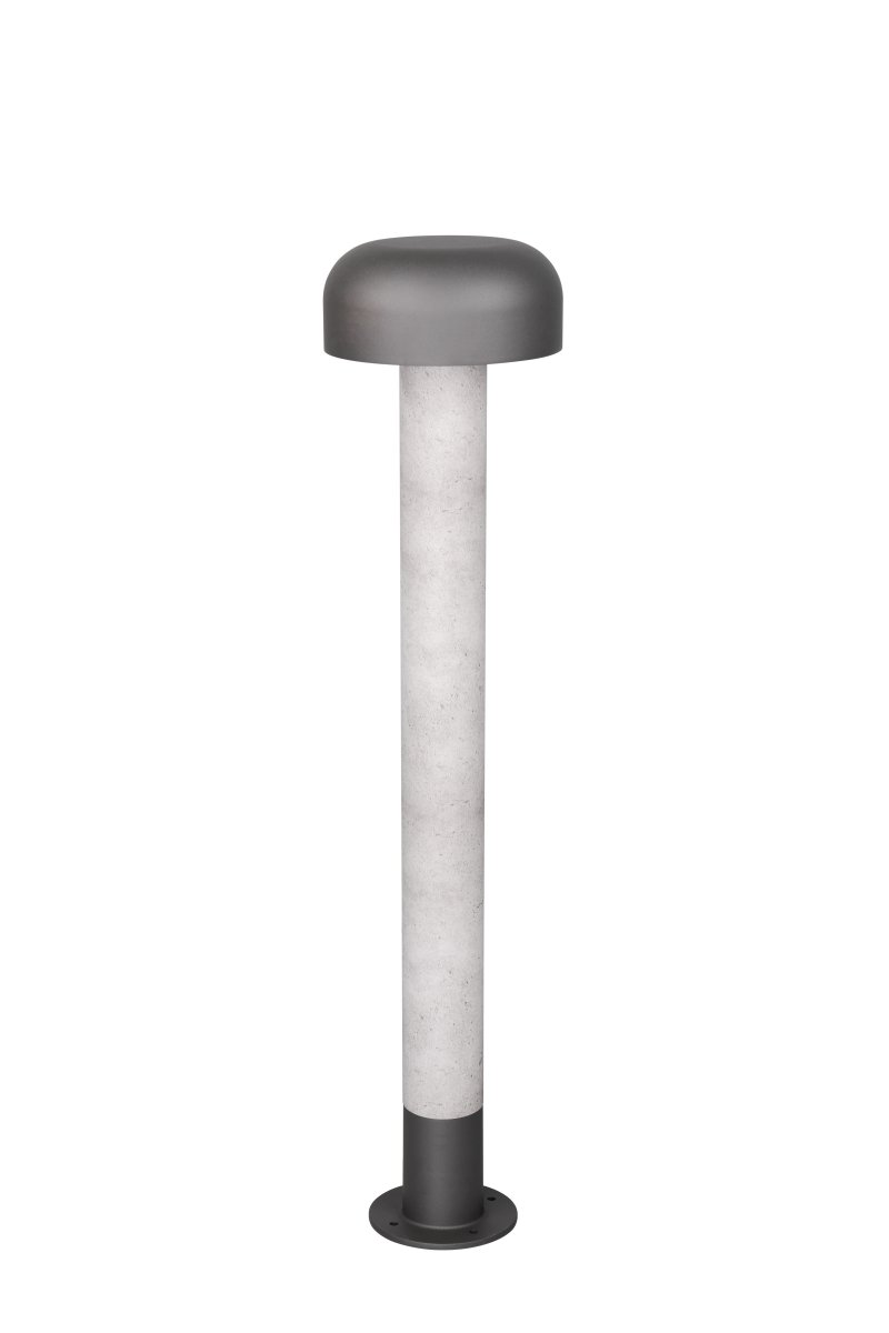 Fraser 84cm Apariencia de hormigón balizas De Trio Lighting - El grado de protecci&oacute;n IP54 lo hace resistente a la intemperie y al viento: perfecto para el clima n&oacute;rdico.