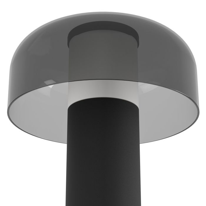 Ponente 20cm Negro portátil De Eglo - Ponente es una lámpara de mesa portátil con un diseño moderno y una funcionalidad inteligente.