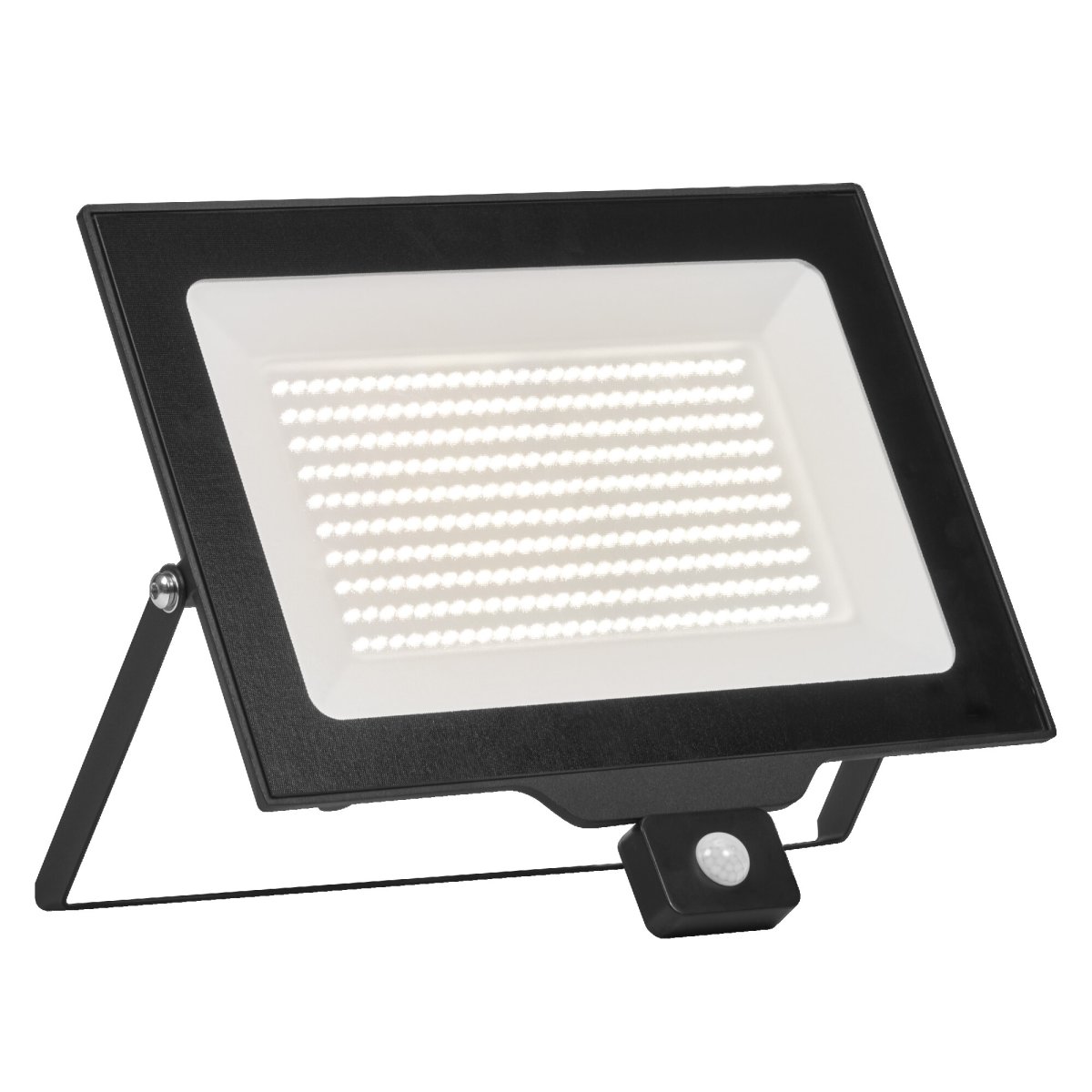 Floodlight Essential Sensor 200W Negro lámpara de exterior De Ledvance - Gracias a un sensor de movimiento y de luz diurna integrado, la iluminaci&oacute;n se enciende autom&aacute;ticamente cuando se detecta movimiento y se adapta a las condiciones de iluminaci&oacute;n.