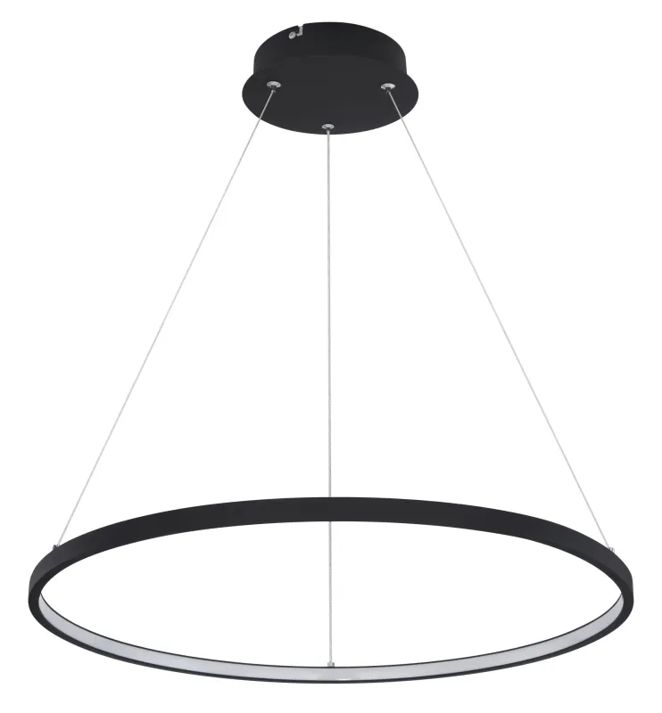 Ralph Ø60 Negro Lámpas de techo De Globo Lighting - Den moderna, runda takpendeln Ralph i mattsvart &auml;r en stilren blickf&aring;ngare i ditt hem.