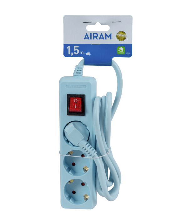 Regleta De 3 Tomas De Airam - 