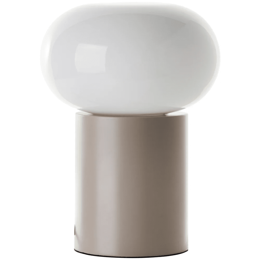 Daeny 27cm Marrón lámpara de mesa De Brilliant - Daeny es una moderna l&aacute;mpara de mesa con una elegante base de metal brillante y pantalla marr&oacute;n.