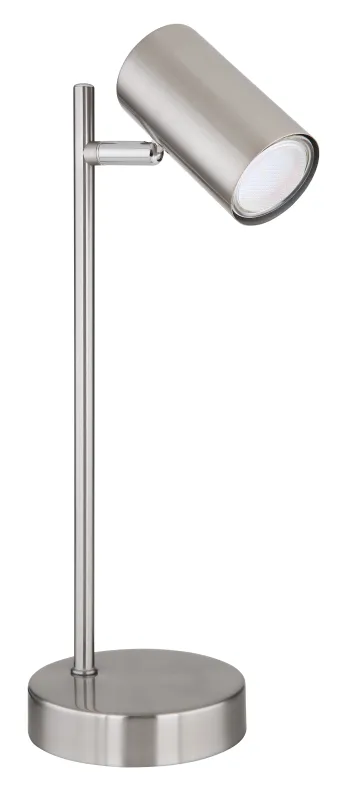 Robby 35cm níquel mate lámpara de escritorio De Globo Lighting - Robby &auml;r en praktisk skrivbordslampa som blir ett stilfullt tillskott till ditt hem.