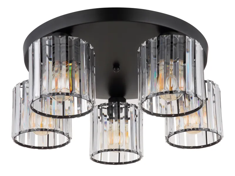 Jordana Ø46 Negro plafón De Globo Lighting - Jordana &auml;r en elegant plafond som imponerar med sin eleganta och stilrena design.