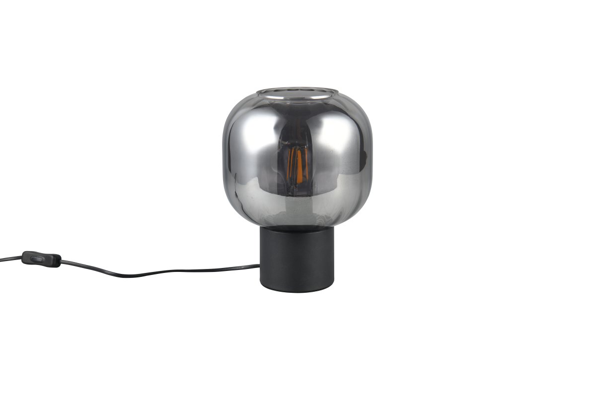 Diva 26cm Gris humo lámpara de mesa De Trio Lighting - 