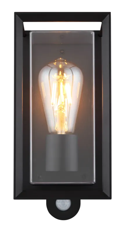 Logana Negro lámpara de exterior De Globo Lighting - Med sin rektangul&auml;ra design och unika ljusspridning kombinerar den stil och funktion.