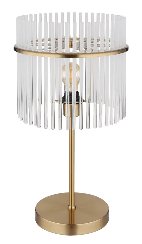 Gorley 55cm Oro lámpara de mesa De Globo Lighting - Med sitt genomt&auml;nkta utf&ouml;rande och h&ouml;gkvalitativa material sm&auml;lter Gorley harmoniskt in i moderna inredningsstilar och ger varje rum en stilfull touch.