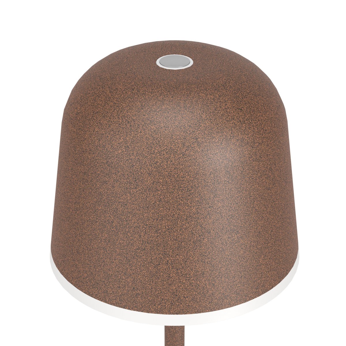 Mannera 34cm Marrón oxidado portátil De Eglo - Con el regulador táctil integrado, puedes ajustar la luz a tres niveles para crear la sensación adecuada: desde un brillo suave y acogedor hasta una luz más funcional.