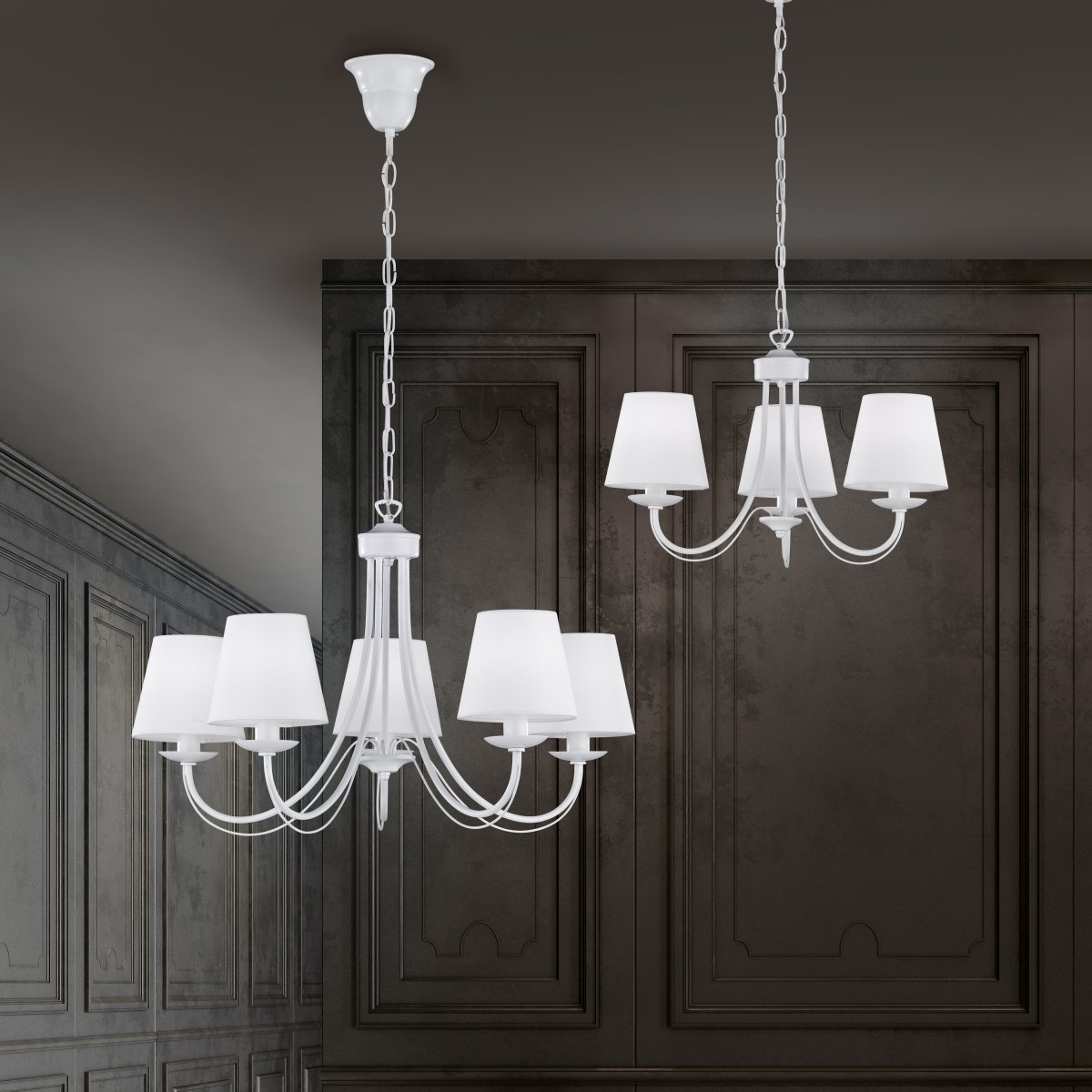 Cortez Ø52 Blanco Lámpas de techo De Trio Lighting - 