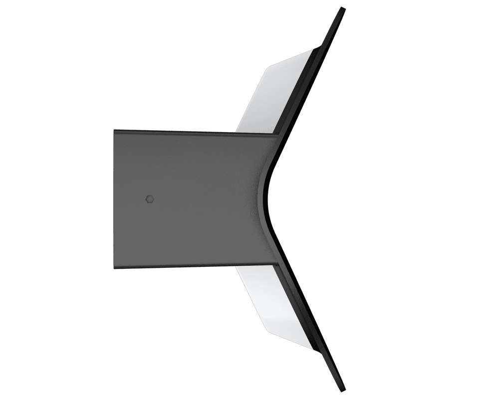 Chip Flex 15cm Negro lámpara de pared De Westal - La lámpara de pared Chip Flex está fabricada en aluminio con recubrimiento de polvo de color negro y proporciona una luz simétrica hacia arriba y hacia abajo.