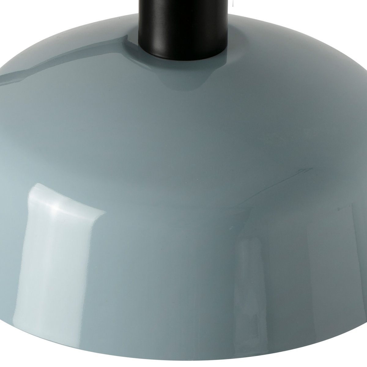 Tatawin Ø90 Azul grisáceo Lámpas de techo De Faro Barcelona - Tatawin es una l&aacute;mpara de techo con estructura negra y cinco pantallas met&aacute;licas de color gris azulado que emiten una luz fluida y dirigida.