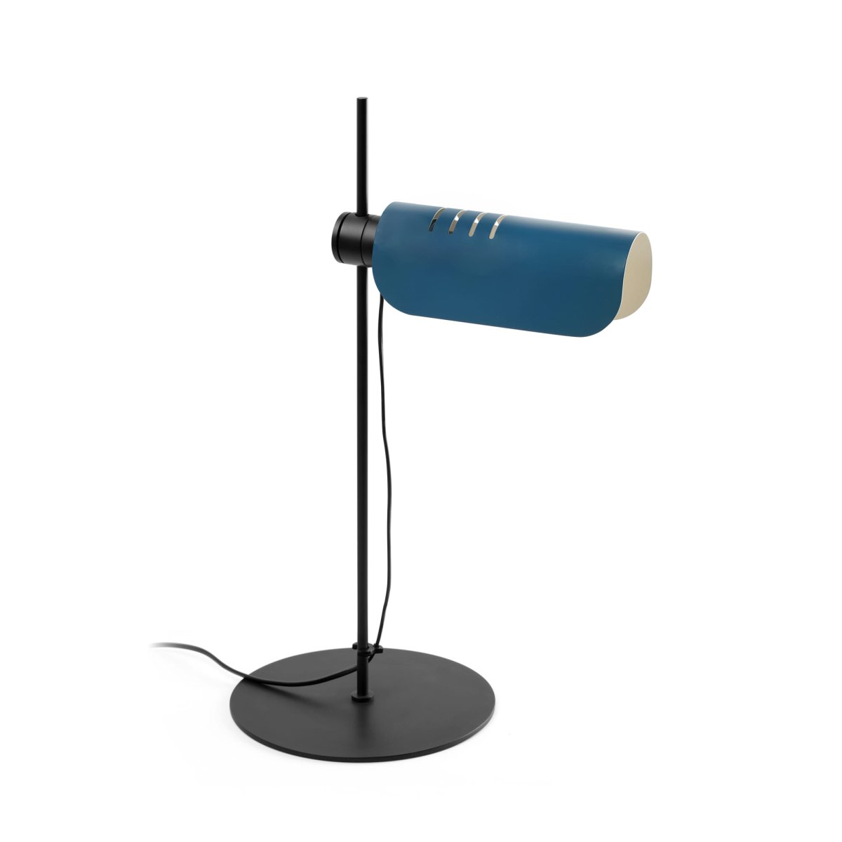 Martinica 53cm Azul lámpara de escritorio De Faro Barcelona - Martinica es una lámpara de mesa de estilo retro con un toque moderno.