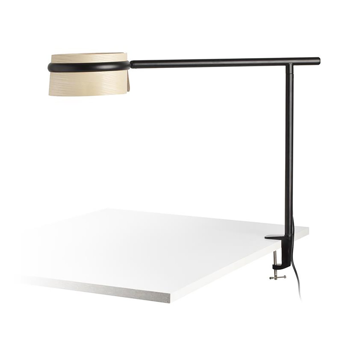 Loop 65cm Madera lámpara de escritorio De Faro Barcelona - Loop LED es una elegante l&aacute;mpara de mesa de Estudi Ribaudia que combina formas cl&aacute;sicas con una calidez moderna.