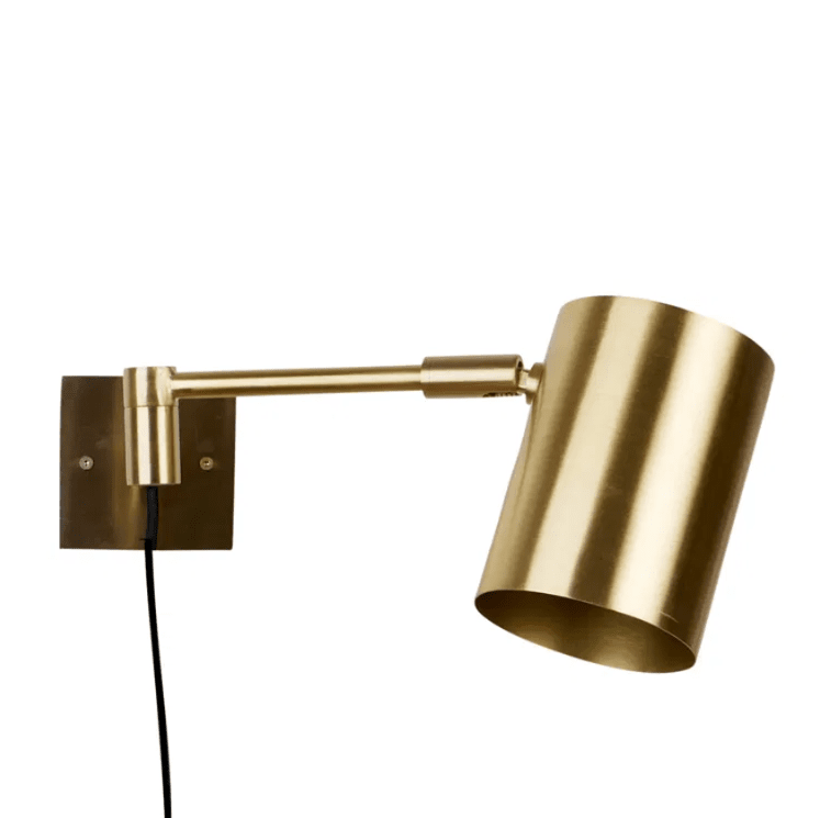 Hali Latón mate lámpara de lectura De H. Skjalm P - Lámpara sencilla y elegante, perfecta para la oficina, el pasillo o como lámpara de lectura en el dormitorio o junto al sofá.