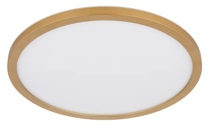 Sapana Ø30 Latón lámpara de baño De Globo Lighting - Lampan &auml;r tillverkad av matt m&auml;ssingsf&auml;rgad och vit plast, vilket ger ett mjukt och bl&auml;ndfritt ljus.