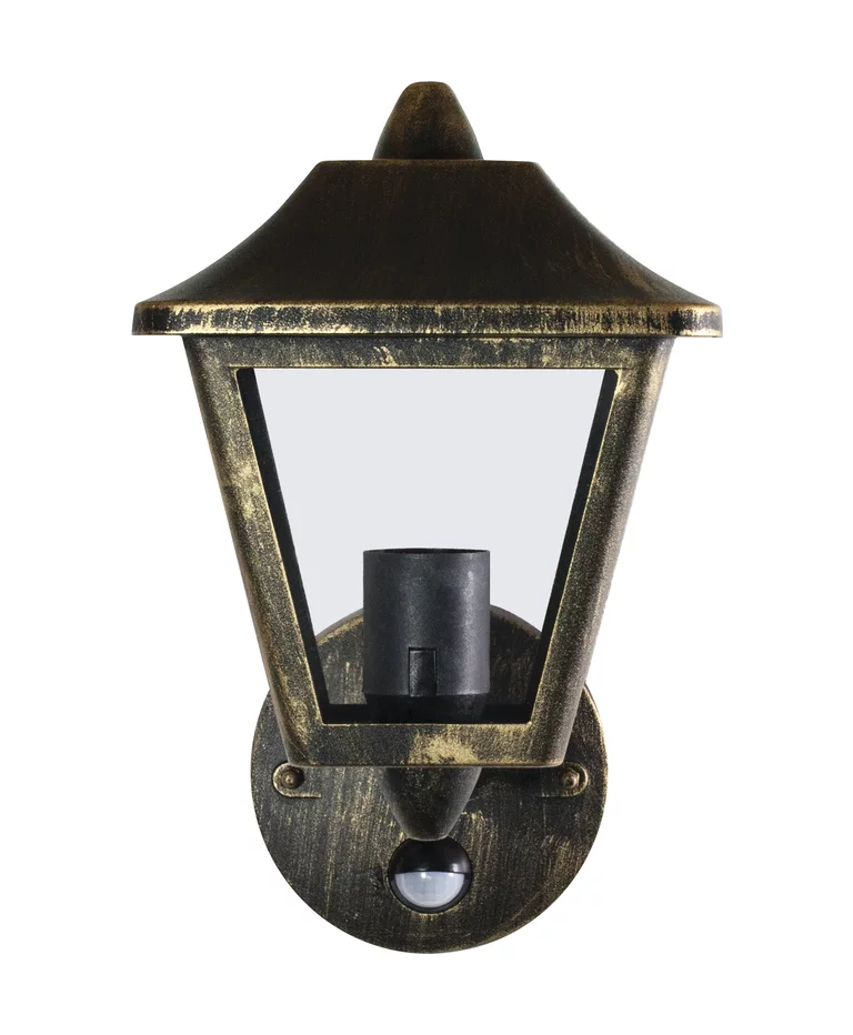 Tradition Sensor Negro/dorado lámpara de exterior De Osram - Tradition Sensor es una elegante l&aacute;mpara de pared con un dise&ntilde;o cl&aacute;sico de linterna, perfecta para crear un ambiente acogedor en entradas, caminos de acceso y fachadas.