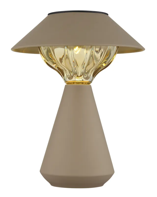 Cup LED Arena lámpara solar De Globo Lighting - Den diskreta designen sm&auml;lter in i alla milj&ouml;er och med IP44-klassning &auml;r den t&aring;lig mot v&auml;der och vind.