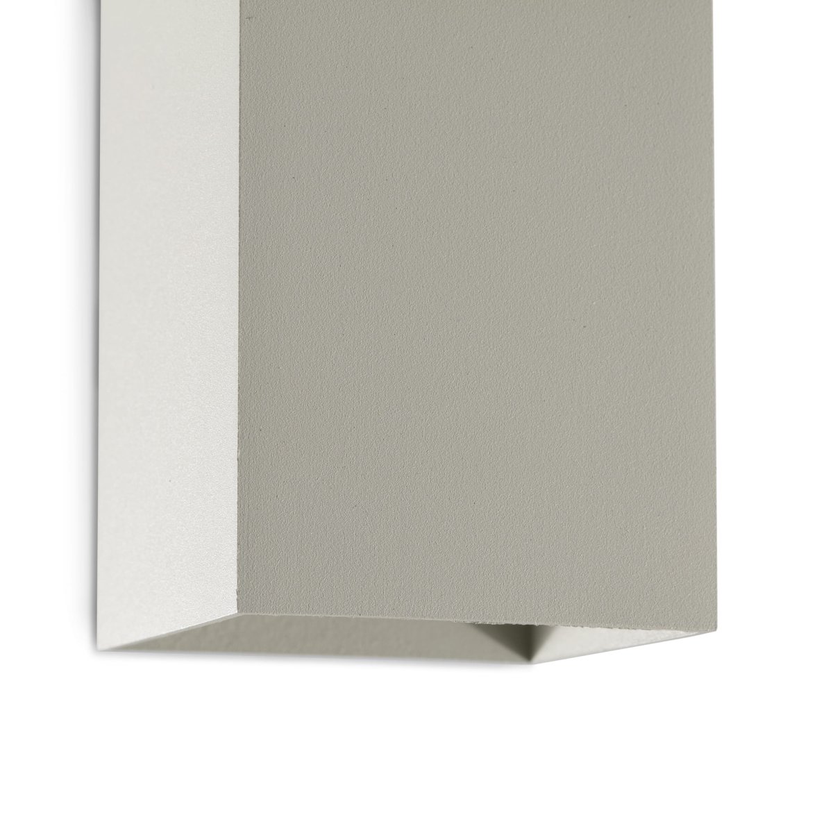 Lune 10cm Gris lámpara de pared De Faro Barcelona - Lune es una l&aacute;mpara de pared cuadrada con acabado gris mate que se integra a la perfecci&oacute;n en pasillos, corredores y otras zonas de paso.