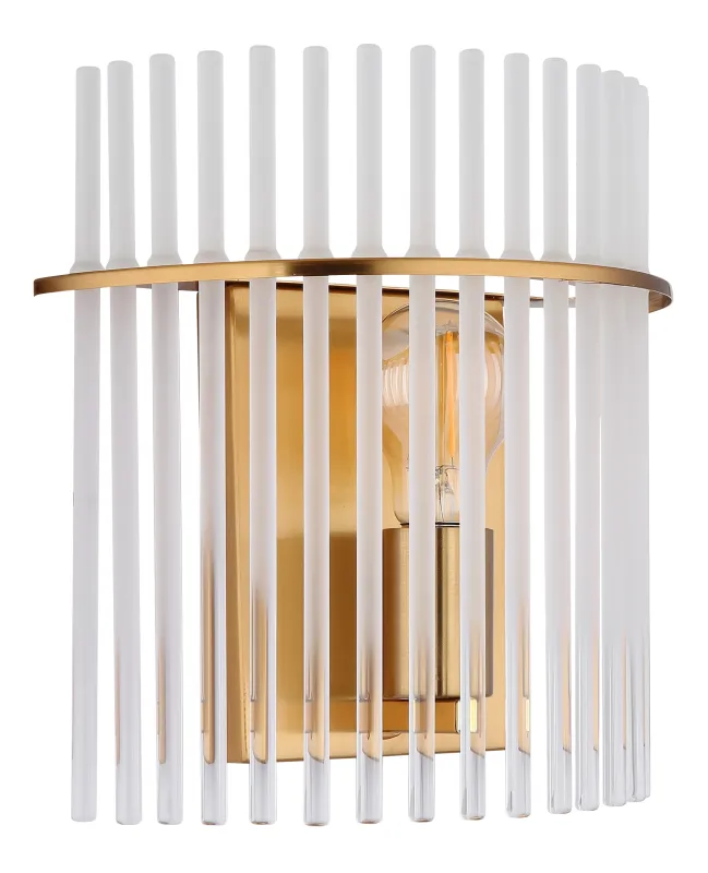 Gorley 26cm Oro lámpara de pared De Globo Lighting - Gorley &auml;r en elegant och sofistikerad v&auml;gglampa med en imponerande arkitektonisk design.