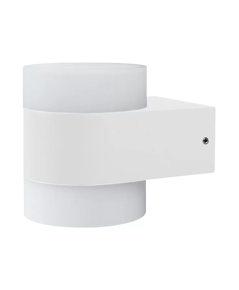 Puck UpDown Blanco lámpara de exterior De Osram - Puck UpDown&nbsp;&auml;r en modern och stilren fasadlampa som sprider sitt ljus b&aring;de upp&aring;t och ned&aring;t.