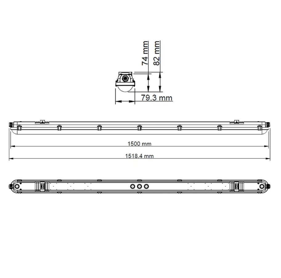 Sixtyfivey 4000K 150cm Gris De Designlight - La luminaria ofrece flexibilidad y facilidad de uso gracias a caracter&iacute;sticas como: una conexi&oacute;n pasante con un terminal de conexi&oacute;n r&aacute;pida de 5 polos para un f&aacute;cil tendido de cables; abrazaderas de acero inoxidable para un montaje seguro y permanente; herrajes de montaje para cables incluidos; potencia ajustable mediante interruptor DIP para un ajuste &oacute;ptimo de la luz.