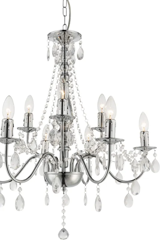 William Ø65 Cromo cristal De Globo Lighting - 