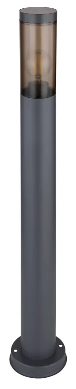 Boston 80cm Antracita balizas De Globo Lighting - Tillverkad i rostfritt st&aring;l med en r&ouml;kf&auml;rgad plastsk&auml;rm ger den ett mjukt och behagligt ljus.