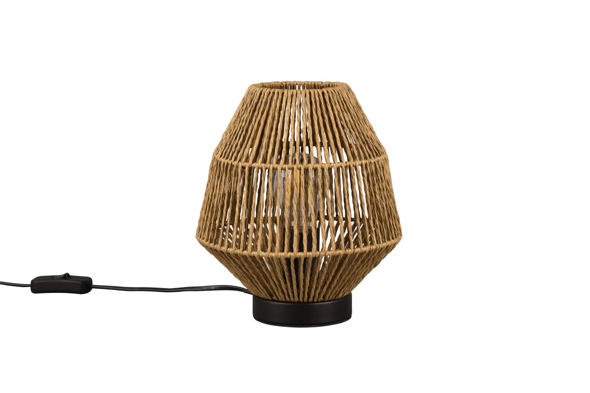 Miki 20cm Marrón lámpara de mesa De Trio Lighting - 