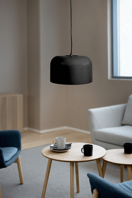 Urban Ø25 Negro Lámpas de techo De Airam - Col&oacute;calo encima de la mesa del comedor o en la sala de estar.