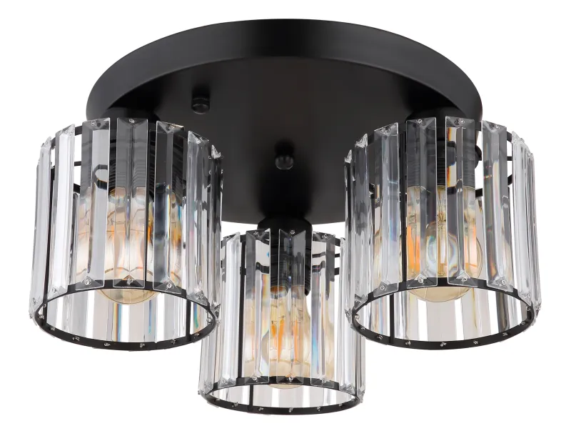 Jordana Ø35 Negro plafón De Globo Lighting - Jordana &auml;r en elegant plafond som imponerar med sin eleganta och stilrena design.