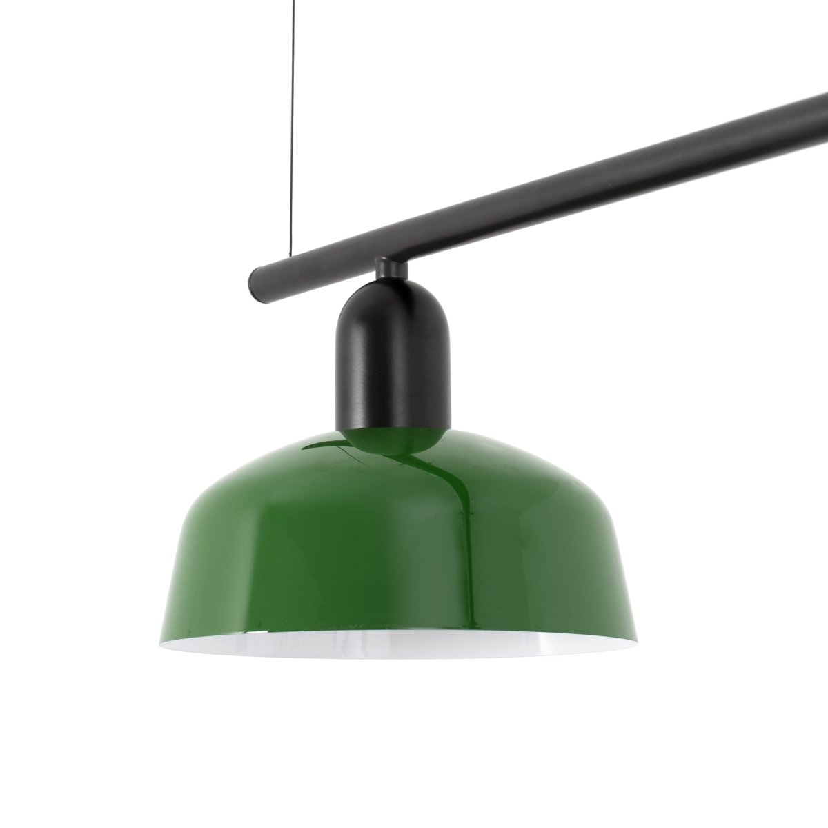 Tatawin 100cm Verde Lámpas de techo De Faro Barcelona - La forma de la pantalla se inspira en los tejados de las casas tradicionales de Tataouine, un pueblo del sureste de T&uacute;nez.
