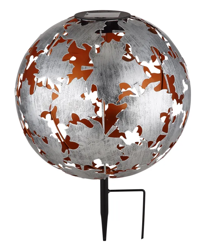 Earth Plata lámpara solar De Globo Lighting - Laddas av solen under dagen och t&auml;nds automatiskt i skymningen.