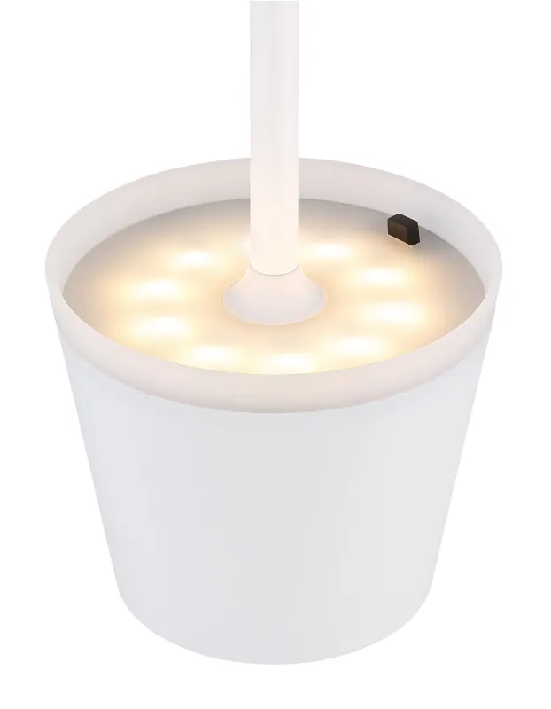 Bordslampa LED Blanco lámpara solar De Globo Lighting - Den diskreta designen sm&auml;lter in i alla milj&ouml;er och med IP44-klassning &auml;r den t&aring;lig mot v&auml;der och vind.