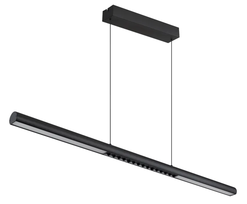 Cody 120cm Negro Lámpas de techo De Globo Lighting - Lampan &auml;r tillverkad av aluminium i en mattsvart finish som ger ett elegant och tidl&ouml;st uttryck som smidigt sm&auml;lter in i olika inredningsstilar, perfekt f&ouml;r stora matbord eller k&ouml;ks&ouml;ar.