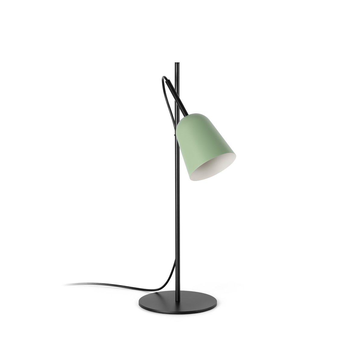 Studio 55cm Verde lámpara de escritorio De Faro Barcelona - Studio es una elegante l&aacute;mpara de mesa de Nahtrang, inspirada en el ic&oacute;nico dise&ntilde;o de los a&ntilde;os 50, reinterpretada con simplicidad moderna.