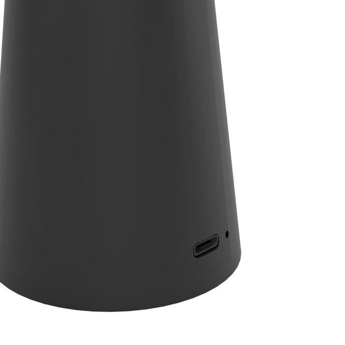Piccola 28cm Negro portátil De Eglo - Piccola es una fuente de iluminación flexible y elegante que es igualmente adecuada para el hogar y para llevarla de viaje.