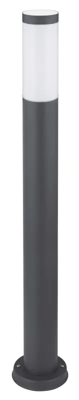 Boston 80cm Antracita balizas De Globo Lighting - Tillverkad i rostfritt st&aring;l med en opalvit plastsk&auml;rm ger den ett mjukt och behagligt ljus.