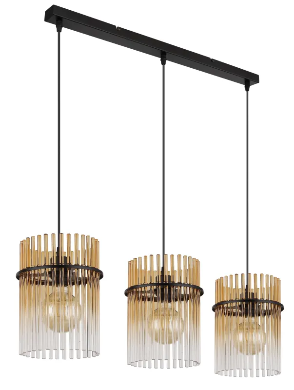 Gorley 80cm Ámbar Lámpas de techo De Globo Lighting - Gorley&nbsp;takpendel kombinerar elegant design med h&ouml;g funktionalitet och blir en sofistikerad inredningsdetalj i ditt hem.