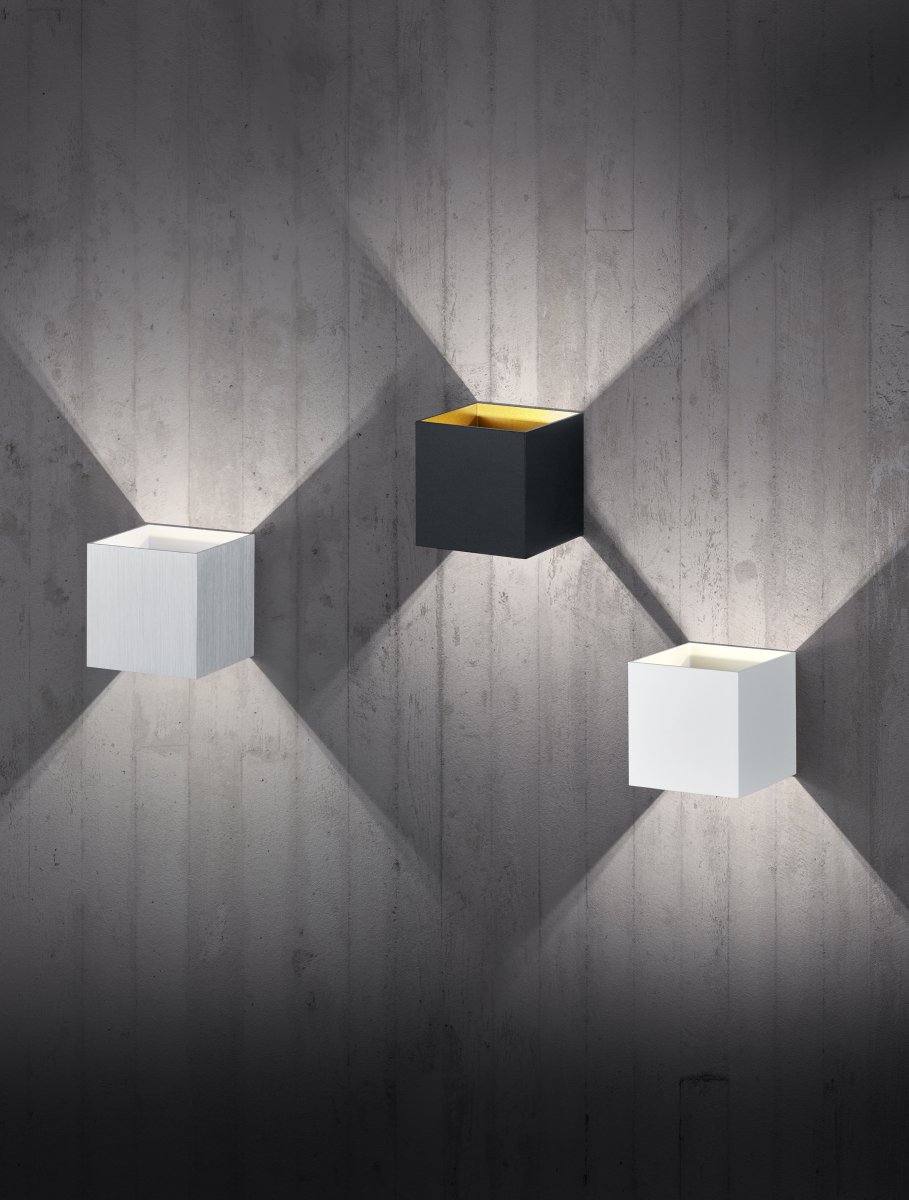 Louis 10cm Blanco lámpara de pared De Trio Lighting - 