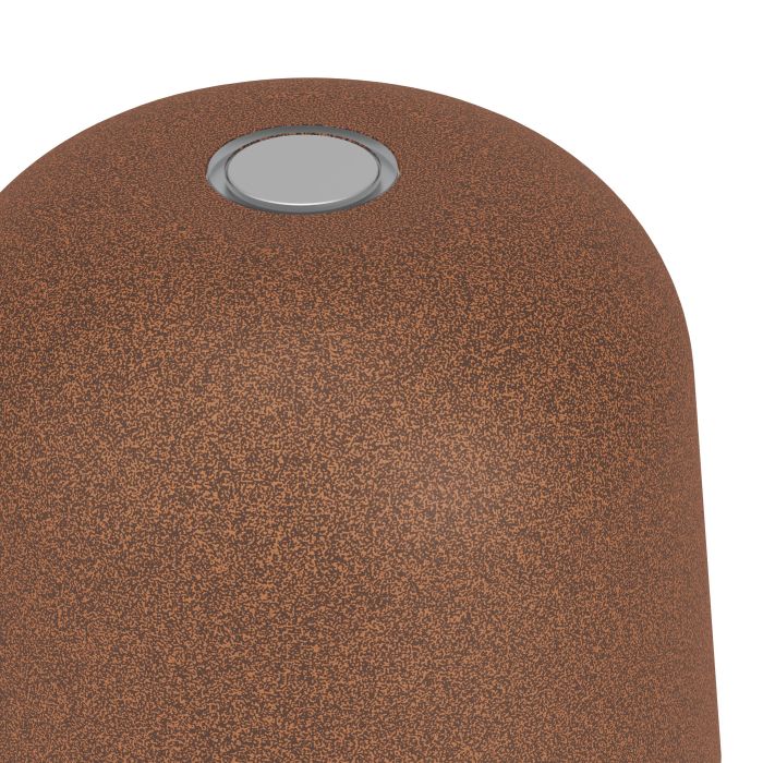 Mannera 20cm Marrón oxidado portátil De Eglo - Con el regulador táctil integrado, puedes ajustar la luz a tres niveles para crear la sensación adecuada: desde un brillo suave y acogedor hasta una luz más funcional.