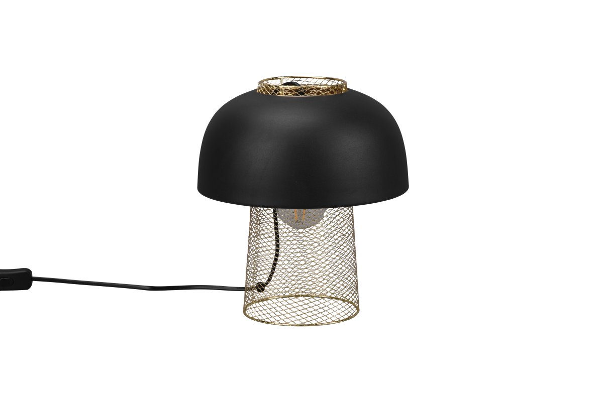 Punch 28cm Negro lámpara de mesa De Trio Lighting - 