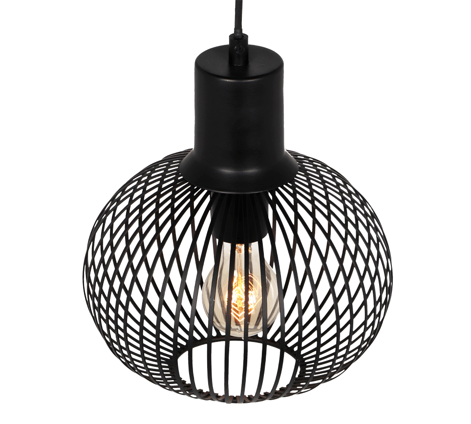 Gila Ø23 Negro Lámpas de techo De Trio Lighting - 
